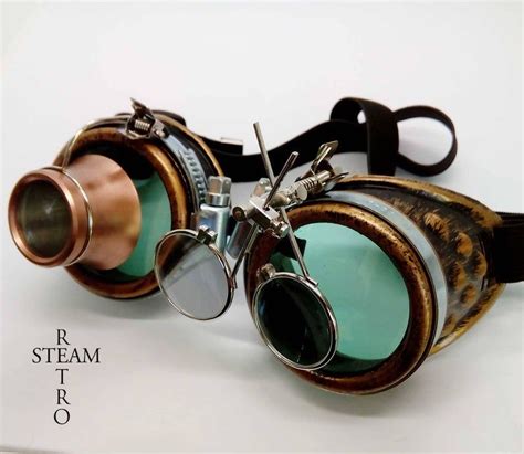 custom prescription steampunk goggles.